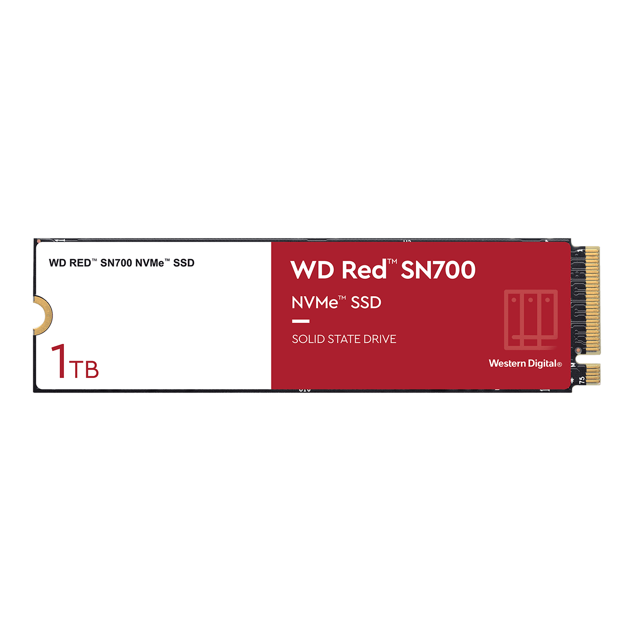WD Red SN700 WDS100T1R0C - SSD - 1TB - intern - M.2 2280 - PCIe 3.0 x4 (NVMe) (WDS100T1R0C)