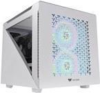 Thermaltake Divider 200 TG Air Snow - Micro-Case - micro ATX - Seitenteil mit Fenster (gehärtetes Glas) - keine Spannungsversorgung (PS/2) - weiß - USB/Audio (CA-1V1-00S6WN-01)