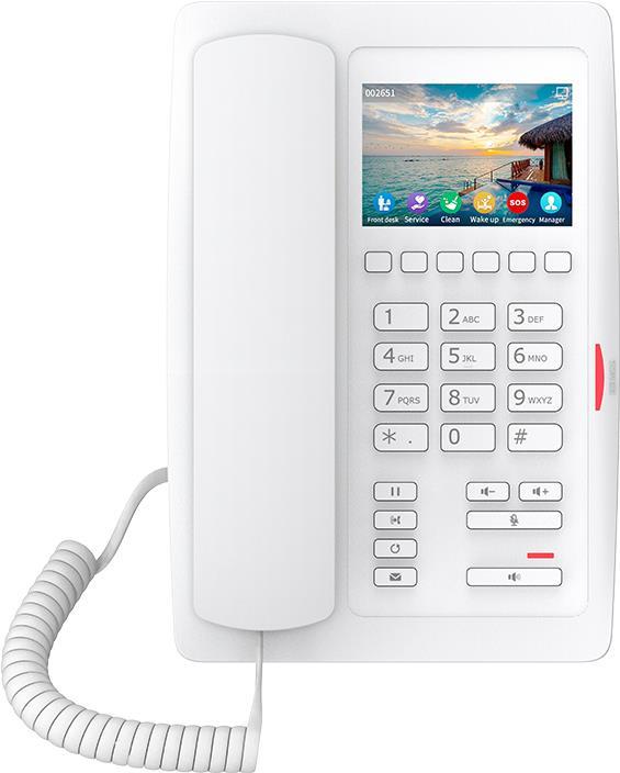 Fanvil H5W - IP-Telefon - Weiß - Kabelgebundenes Mobilteil - Tisch/Bank - Im Band - Out-of band - SIP-Info - 2 Zeilen (H5W WHITE)