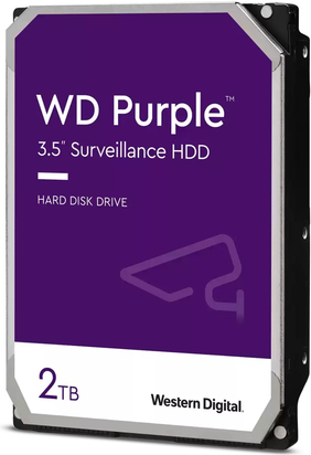 WD Purple WD22PURZ - Festplatte - 2 TB - intern - 3.5" (8.9 cm) - SATA 6Gb/s - Puffer: 256 MB