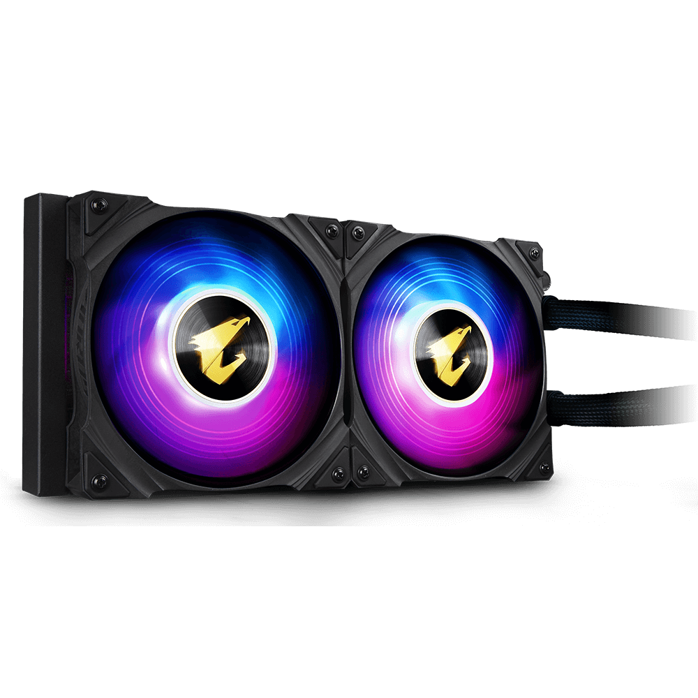 Gigabyte AORUS WATERFORCE 240 - Prozessor-Flüssigkeitskühlsystem - (für: LGA1156, LGA1366, LGA1155, LGA2011, LGA1150, LGA1151, AM4, LGA2066, TR4, sTRX4, LGA1200, LGA1700) - 120 mm (GP-AORUS WATERFORCE 240)
