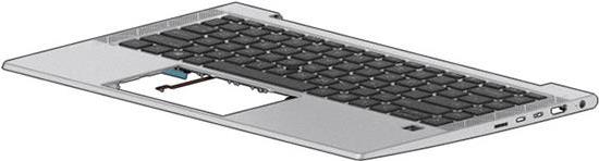 HP - Ersatztastatur Notebook - hinterleuchtet - Italienisch - mit obere Abdeckung - für EliteBook 840 G8