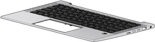 HP - Ersatztastatur Notebook - hinterleuchtet - Europa - mit obere Abdeckung (M36413-B31)