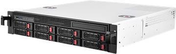 SilverStone RM21-308 - Rack-Montage - 2U - micro ATX - SATA/SAS - Hot-Swap - keine Spannungsversorgung (ATX / PS/2) - USB