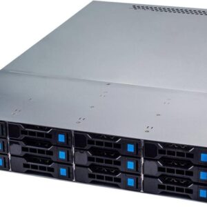 FANTEC SRC-2612X07-12G - Rack-Montage - 2U - E-ATX - SATA/SAS - Hot-Swap - keine Spannungsversorgung - Schwarz, Silber - USB (2482)