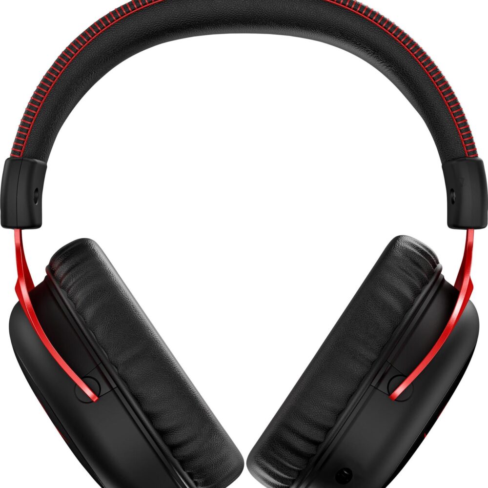HyperX Cloud II Gaming - Headset - 7.1-Kanal - ohrumschließend - 2,4 GHz - kabellos - Schwarz, Rot - für Victus by HP Laptop 15, 16, Laptop 14, 15, 17, Pavilion x360 Laptop, Pro 290 G9 (4P5K4AA)