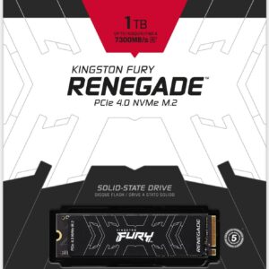 Kingston FURY Renegade - SSD - 1TB + 1TB SSD - intern - M.2 2280 - PCIe 4,0 x4 (NVMe) - integrierter Kühlkörper - für Intel Next Unit of Computing 12 Pro Kit - NUC12WSKi5 (SFYRS/1000G)