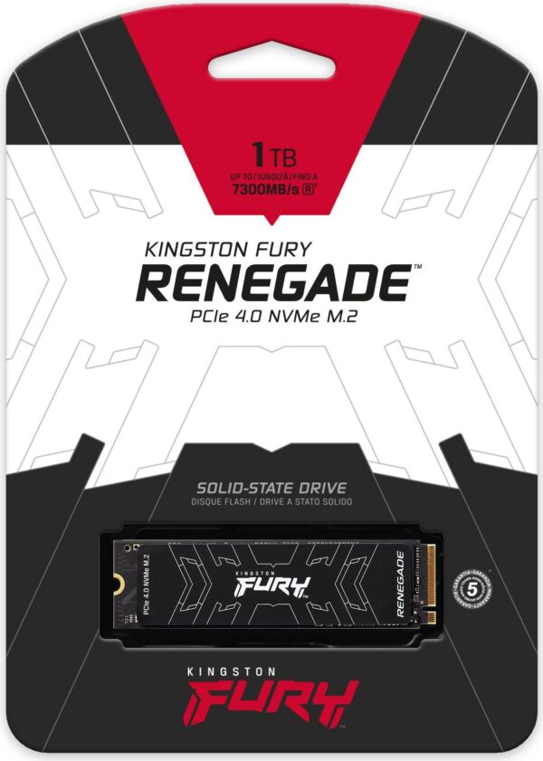 Kingston FURY Renegade - SSD - 1TB + 1TB SSD - intern - M.2 2280 - PCIe 4,0 x4 (NVMe) - integrierter Kühlkörper - für Intel Next Unit of Computing 12 Pro Kit - NUC12WSKi5 (SFYRS/1000G)