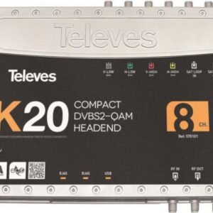 Televes K20-8 Kompaktkopfstelle 8Transponder DVB-S2" QAM (570101)