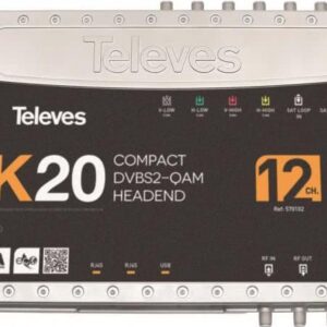 Televes K20-12 Kompaktkopfstelle 12Transponder DVB-S2" QAM (570102)