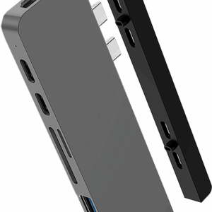 HYPER HD28C - USB 3.2 Gen 1 (3.1 Gen 1) Type-C - HDMI - Thunderbolt 3 - USB 3.2 Gen 1 (3.1 Gen 1) Type-A - USB 3.2 Gen 1 (3.1 Gen 1) Type-C - 4096 x 2160 Pixel - MicroSD (TransFlash) - SD - Grau - Aluminium (HD28C-GRAY)