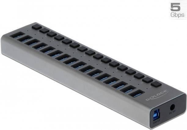 Delock - Hub - 16 x SuperSpeed USB 3.0 - Desktop