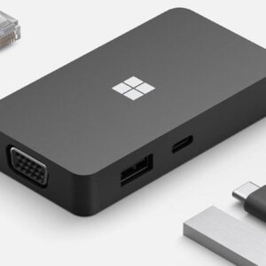 Microsoft USB-C Travel Hub - Dockingstation - USB-C - VGA, HDMI - 1GbE - kommerziell (1E4-00003)