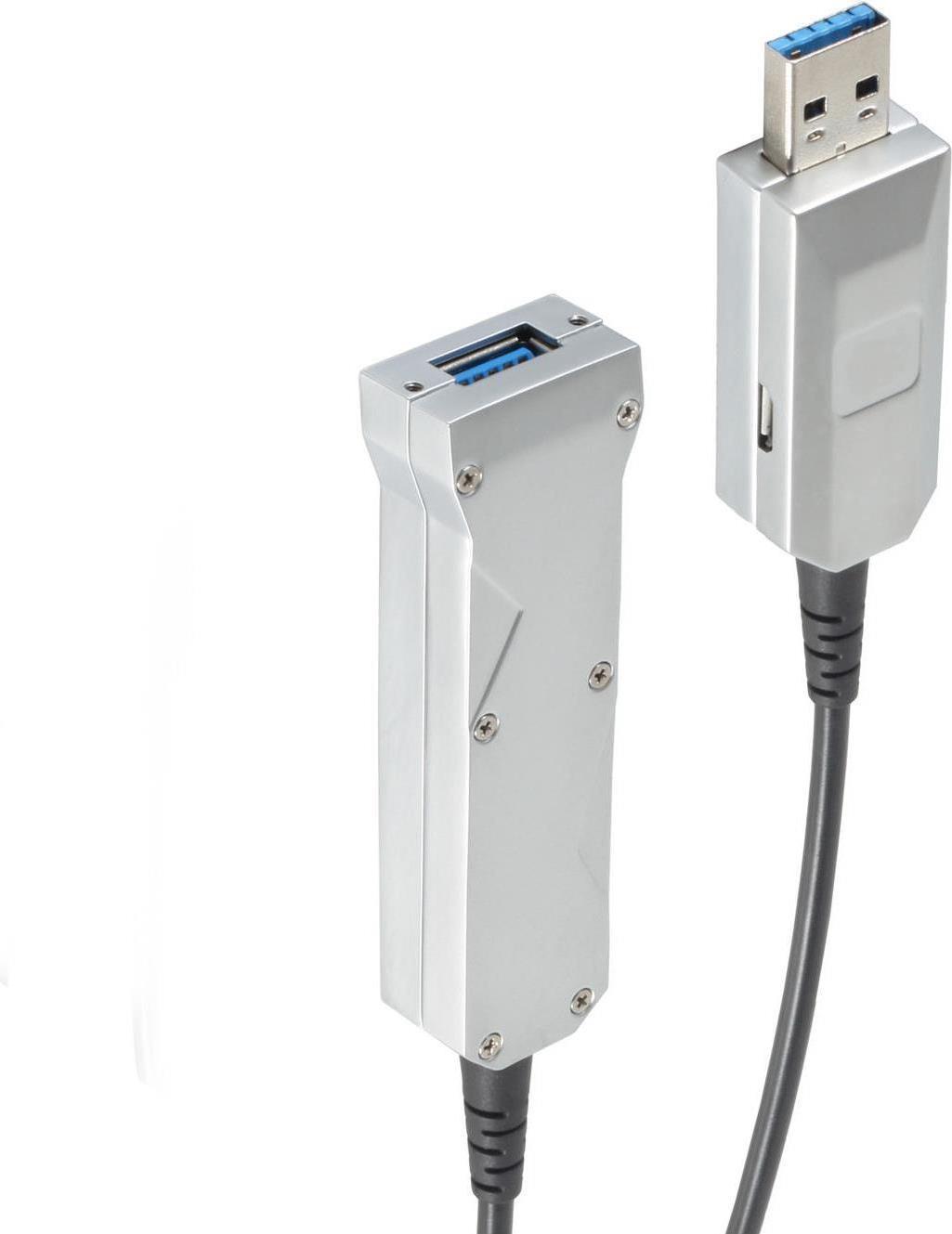 shiverpeaks BS30-35075 USB Kabel 10 m USB 3.2 Gen 1 (3.1 Gen 1) USB A USB A/Micro-USB B Schwarz - Silber (BS30-35075)