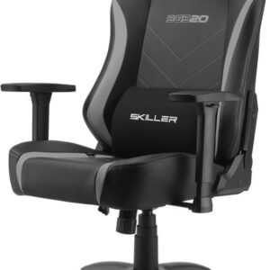 Sharkoon SKILLER SGS20 - Gepolsterter Sitz - Gepolsterte Rückenlehne - Schwarz - Grau - Schwarz - Grau - Schaum - Polyurethan (PU) - Schaum - Polyurethan (PU) (4044951034970)