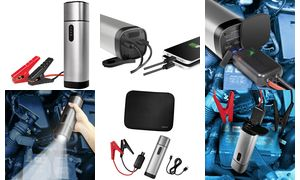LogiLink Mobiler Zusatzakku, 10.000 mAh, Auto-Starthilfe Powerbank & Auto-Starthilfe in 1, Eingang: 5V/2A (10 Watt), - 1 Stück (PA0266)