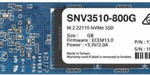 Synology SNV3510-400G - SSD - 400 GB - intern - M.2 22110 - PCI Express 3.0 x4 (NVMe)