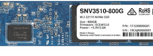 Synology SNV3510-800G - SSD - 800GB - intern - M.2 22110 - PCI Express 3.0 x4 (NVMe) (SNV3510-800G)