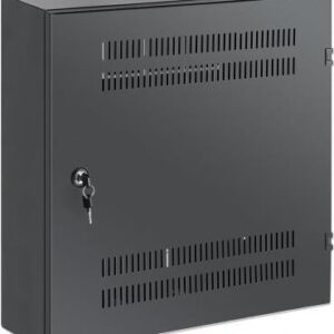 Intellinet - Gehäuse (horizontal / vertikal) - with 4U horizontal and 2U vertical uprights - geeignet für Wandmontage - Schwarz, RAL 7021 - 4U - 48,3 cm (19") (713689)