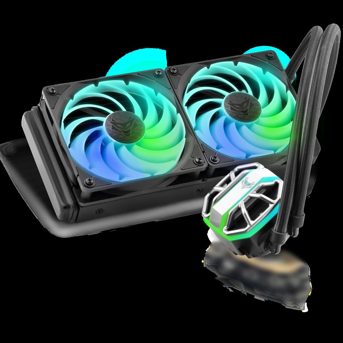 Sapphire Nitro+ S240-A - Prozessor-Flüssigkeitskühlsystem - Kühlergröße: 240 mm - (für: LGA1156, LGA1155, LGA2011, LGA1150, LGA1151, AM4, LGA2066, LGA1200, LGA1152, LGA1700) - 120 mm