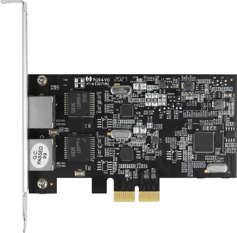 Delock - Netzwerkadapter - PCIe 2,1 x2 Low-Profile - 2,5GBase-T x 2 (89530)