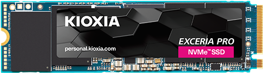 KIOXIA EXCERIA PRO LSE10Z002TG8 - SSD - 2TB - intern - M.2 2280 - PCIe 4,0 x4 (NVMe) (LSE10Z002TG8)