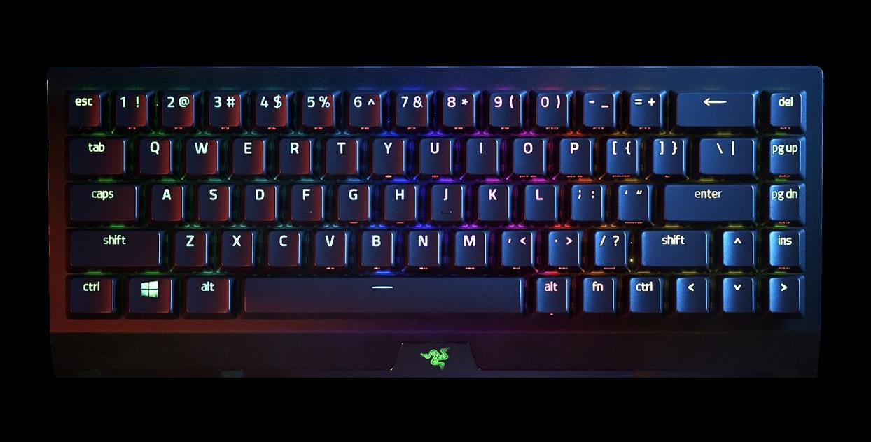 Razer BlackWidow V3 Mini HyperSpeed Tastatur USB + RF Wireless + Bluetooth Schwarz (RZ03-03890100-R3M1)