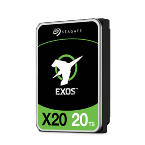Seagate Exos X20 ST20000NM003D - Festplatte - verschlüsselt - 20 TB - intern - SAS 12Gb/s - 7200 U/min - Puffer: 256 MB - Self-Encrypting Drive (SED)