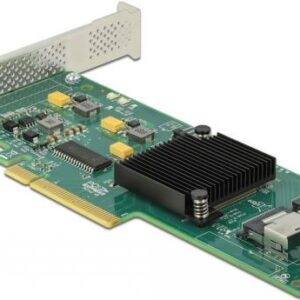 Delock - Speicher-Controller - 8 Sender/Kanal - SATA 6Gb/s / SAS - Low-Profile - PCIe 2.0 x8