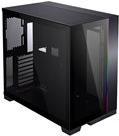Lian Li O11 Dynamic Evo - Mid tower - E-ATX - Seitenteil mit Fenster (gehärtetes Glas) - keine Spannungsversorgung - Modern Black - USB/Audio (O11DEX)