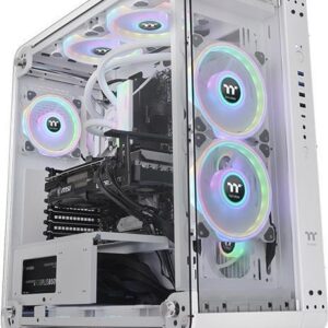 Thermaltake Core P6 TG Snow - MDT - SSI CEB - Seitenteil mit Fenster (gehärtetes Glas) - keine Spannungsversorgung (PS/2) - weiß - USB/Audio (CA-1V2-00M6WN-00)