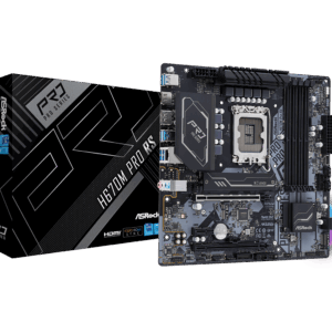 ASRock H670M Pro RS - Motherboard - micro ATX - LGA1700-Sockel - H670 Chipsatz - USB-C Gen1, USB 3,2 Gen 1, USB 3,2 Gen 2 - Gigabit LAN - Onboard-Grafik (CPU erforderlich) - HD Audio (8-Kanal) (90-MXBHK0-A0UAYZ)