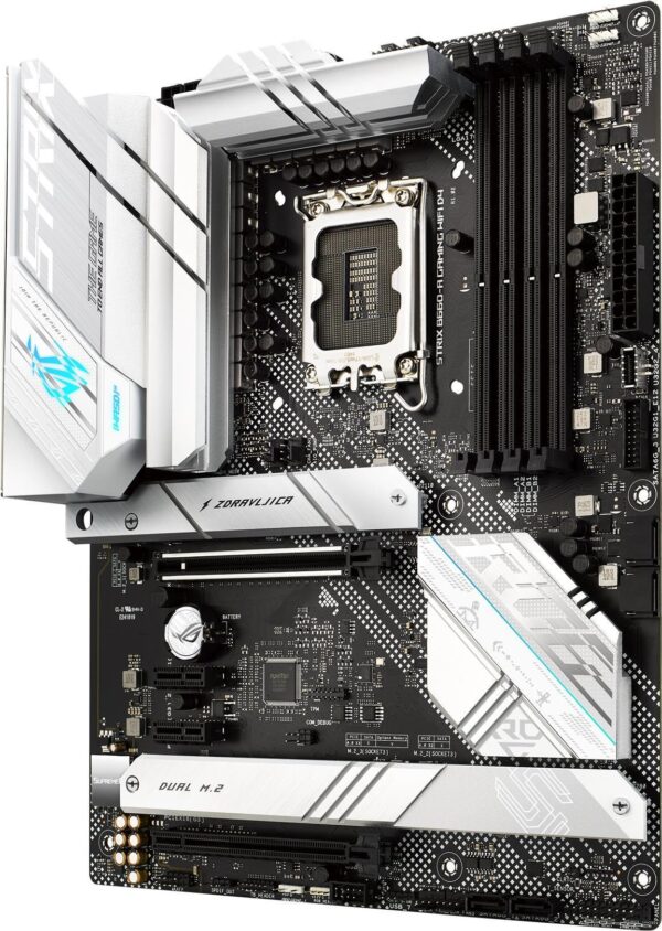 ASUS ROG STRIX B660-A GAMING WIFI D4 - Motherboard - ATX - LGA1700-Sockel - B660 Chipsatz - USB-C Gen2, USB-C Gen1, USB 3.2 Gen 1, USB 3.2 Gen 2, USB-C Gen 2x2 - 2.5 Gigabit LAN, Wi-Fi 6, Bluetooth - Onboard-Grafik (CPU erforderlich) - HD Audio (8-Kanal)