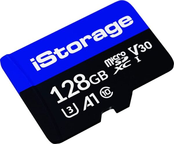 iStorage - Flash-Speicherkarte - 128 GB - A1 / Video Class V30 / UHS-I U3 / Class10 - microSDHC