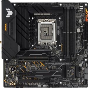 ASUS TUF GAMING B660M-PLUS WIFI - Motherboard - micro ATX - LGA1700-Sockel - B660 Chipsatz - USB-C Gen1, USB 3,2 Gen 1, USB 3,2 Gen 2, USB-C Gen 2x2 - 2,5 Gigabit LAN, Wi-Fi 6, Bluetooth - Onboard-Grafik (CPU erforderlich) - HD Audio (8-Kanal) (90MB1AZ0-M0EAY0)