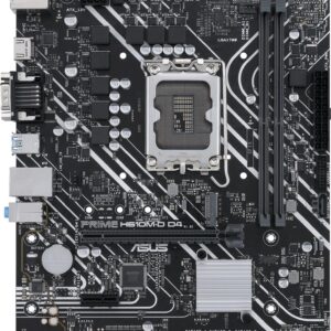 ASUS PRIME H610M-D D4 - Motherboard - micro ATX - LGA1700-Sockel - H610 Chipsatz - USB 3,2 Gen 1 - Gigabit LAN - Onboard-Grafik (CPU erforderlich) - HD Audio (8-Kanal) (90MB1A00-M0EAY0)