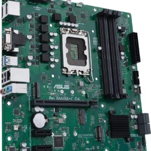 ASUS PRO B660M-C D4-CSM - Motherboard - micro ATX - LGA1700-Sockel - B660 Chipsatz - USB-C Gen1, USB 3,2 Gen 1 - Gigabit LAN - Onboard-Grafik (CPU erforderlich) - HD Audio (8-Kanal) (90MB19B0-M0EAYC)