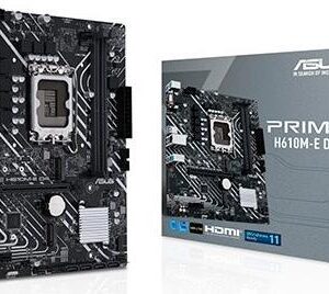 ASUS PRIME H610M-E D4-CSM - Motherboard - micro ATX - LGA1700-Sockel - H610 Chipsatz - USB 3.2 Gen 1, USB 3.2 Gen 2 - Gigabit LAN - Onboard-Grafik (CPU erforderlich) - HD Audio (8-Kanal)