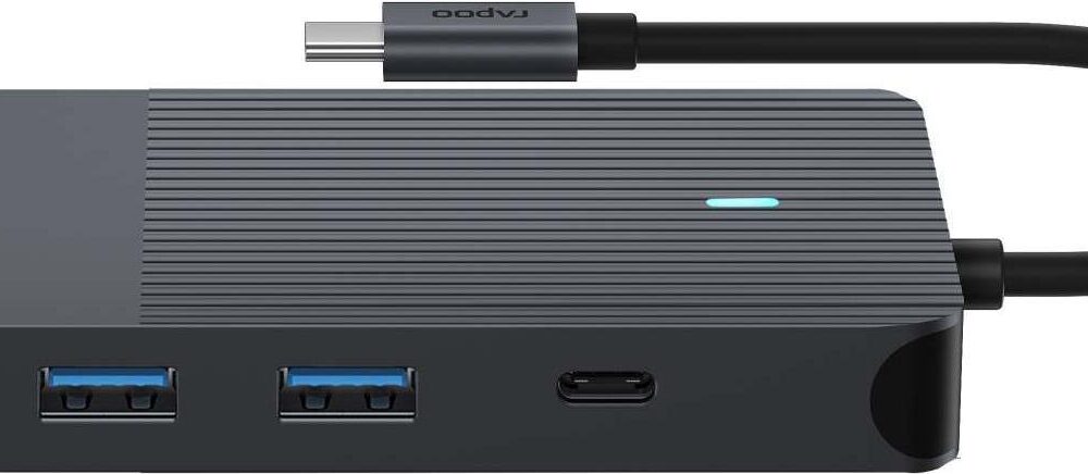 Rapoo UCM-2005 Schnittstellenkarte/Adapter 3 - 5 mm - DisplayPort - HDMI - RJ-45 - USB 3.2 Gen 1 (3.1 Gen 1) - USB Typ-C (00217692)