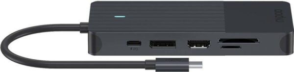 Rapoo UCM-2006 Schnittstellenkarte/Adapter 3 - 5 mm - DisplayPort - HDMI - RJ-45 - USB 3.2 Gen 1 (3.1 Gen 1) - USB Typ-C (00217693)