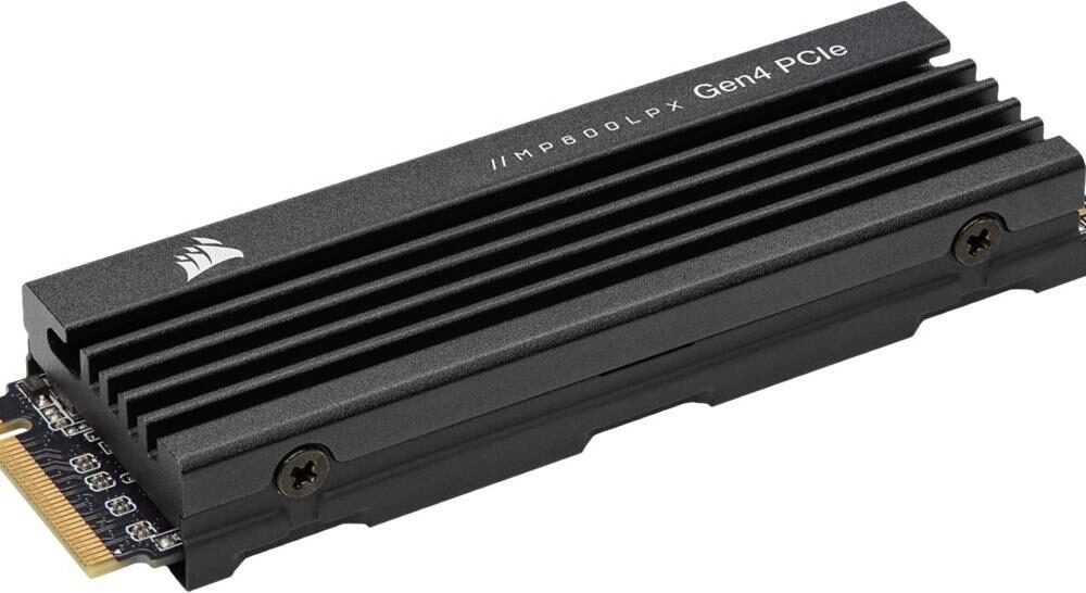CORSAIR MP600 PRO LPX - SSD - 1TB - intern - M.2 2280 - PCI Express 4,0 x4 (NVMe) - 256-Bit-AES - integrierter Kühlkörper - für Sony PlayStation 5 (CSSD-F1000GBMP600PLP)