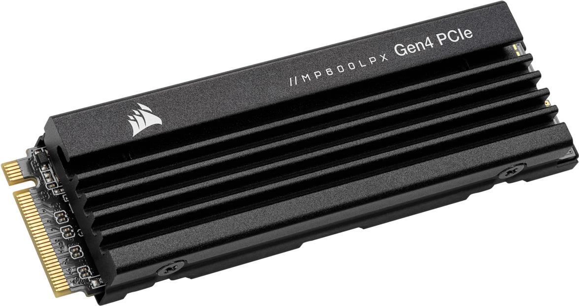 CORSAIR MP600 PRO LPX - SSD - 2TB - intern - M.2 2280 - PCI Express 4,0 x4 (NVMe) - 256-Bit-AES - integrierter Kühlkörper (CSSD-F2000GBMP600PLP)
