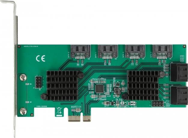 Delock - Speicher-Controller - SATA 6Gb/s - Low-Profile - PCIe 2,0 x1 (90072)