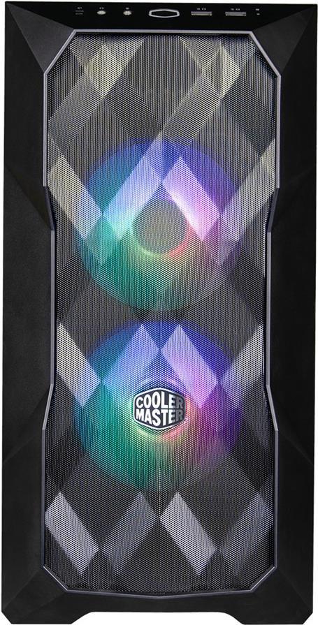 Cooler Master MasterBox TD300 MESH - Tower - micro ATX - Seitenteil mit Fenster (gehärtetes Glas) - keine Spannungsversorgung (ATX) - Schwarz - USB/Audio (TD300-KGNN-S00)