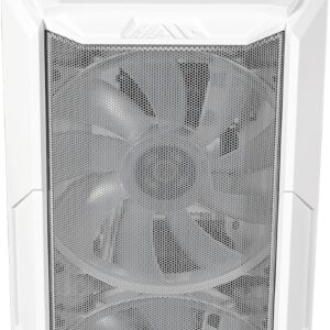 Cooler Master HAF 500 - Tower - E-ATX - Seitenteil mit Fenster (gehärtetes Glas) - keine Spannungsversorgung (ATX) - weiß - USB/Audio (H500-WGNN-S00)