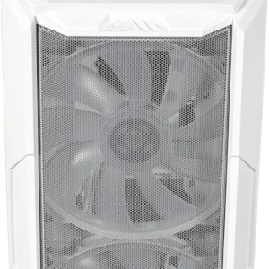 Cooler Master HAF 500 - Tower - E-ATX - Seitenteil mit Fenster (gehärtetes Glas) - keine Spannungsversorgung (ATX) - weiß - USB/Audio (H500-WGNN-S00)