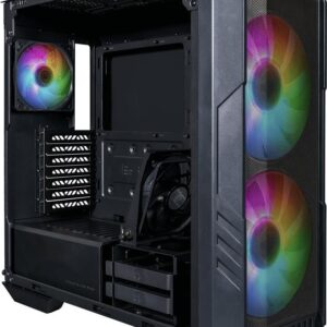 Cooler Master HAF 500 - Tower - E-ATX - Seitenteil mit Fenster (gehärtetes Glas) - keine Spannungsversorgung - Schwarz - USB/Audio (H500-KGNN-S00)