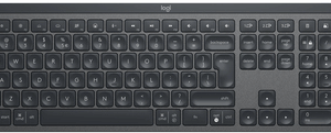 Logitech MX Keys for Business - Tastatur - hinterleuchtet - kabellos - Bluetooth, 2,4 GHz - QWERTY - GB - Graphite (920-010250)