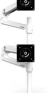 ERGOTRON LX Dual Monitorarm mit hoher Säule in Aluminium - Tischhalterung mit patentierter CF-Technologie für zwei Bildschirme bis 101,60cm (40") , 6,4-20kg, VESA Standard,  (45-549-026)