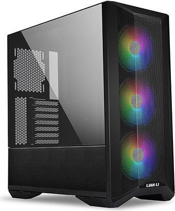 Lian Li LANCOOL II MESH RGB - Midi Tower - PC - Schwarz - Transparent - ATX - EATX - ITX - micro ATX - Netz - Stahl - Gehärtetes Glas - Multi (Lancool II mesh C RGB black)